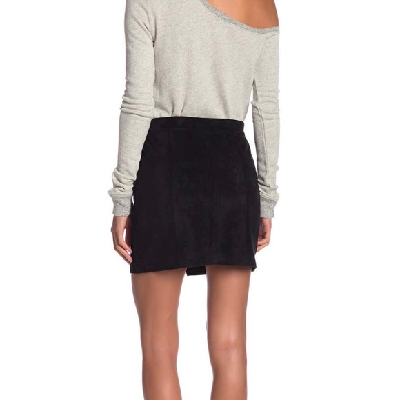 - nPHILANTHROPY Faye Zip Faux Sude Mini Skir… - Picture 2 of 4